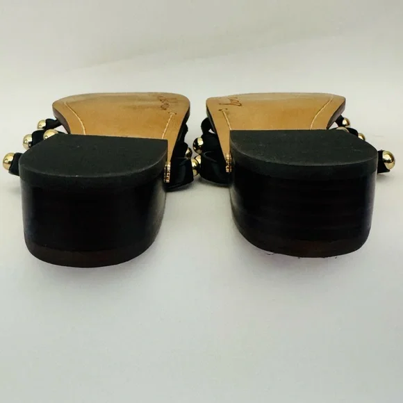 Sam Edelman Womens Juniper Studded Leather Slip On Mule Sandals Black, Size 6.5 - Picture 6 of 8